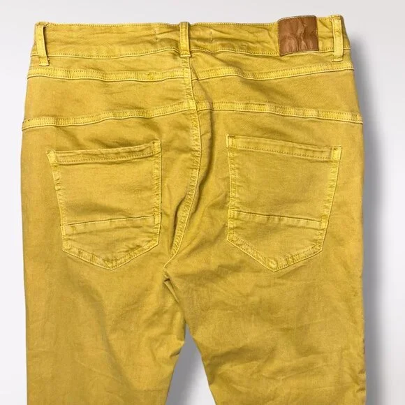 Q2 Yellow High Rise Skinny Jeans Button Fly Size 6 - Picture 7 of 9